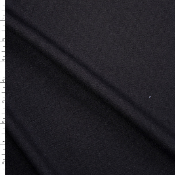 Black Heavy Stretch Ponte Fabric By The Yard