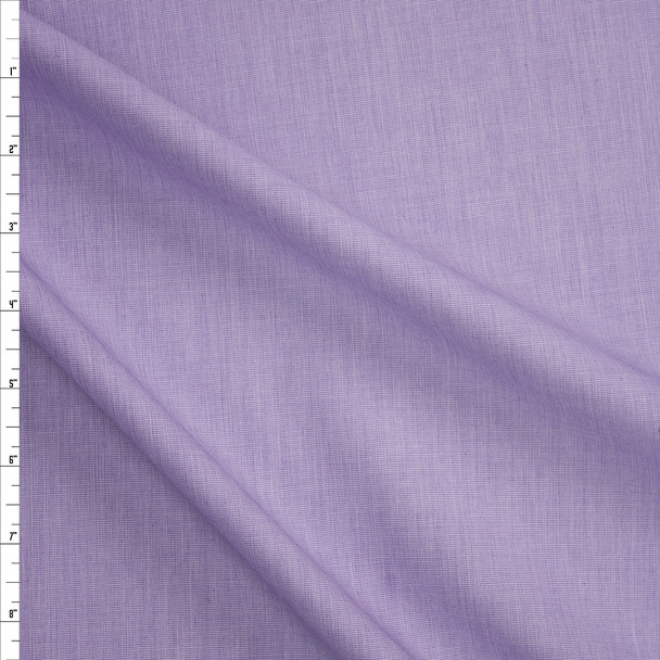 Lavender Designer Cotton End-on-End Fabric By The Yard