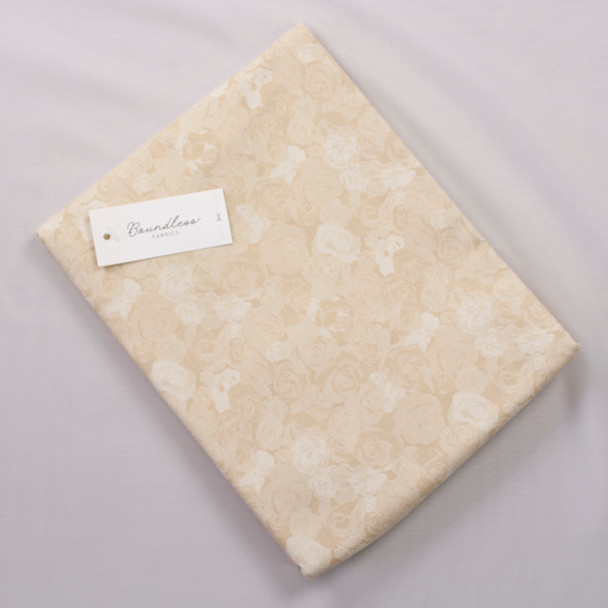 Boundless Quilter’s Cotton Soft Florals Neutral (Bargain 3y Cut) Fabric By The Yard