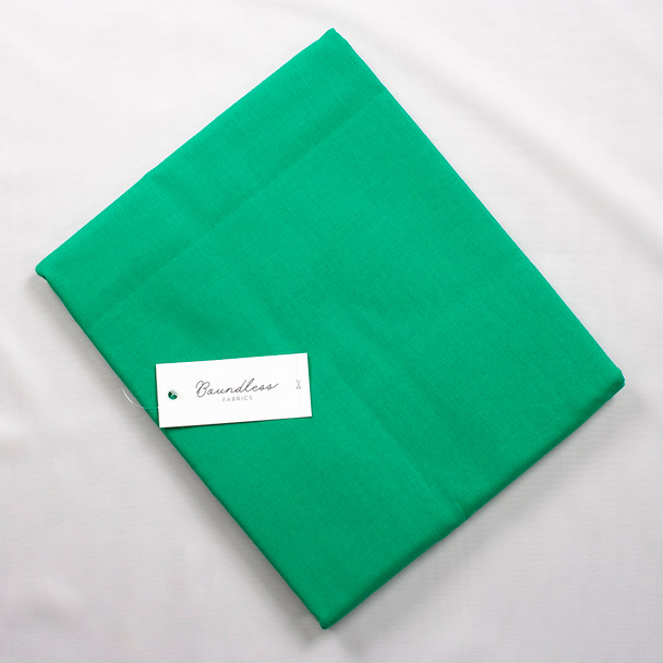 Boundless Quilter’s Cotton Solid Emerald (3y Bargain Cut) Fabric By The Yard