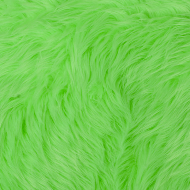 Neon Green Shag Faux Fur