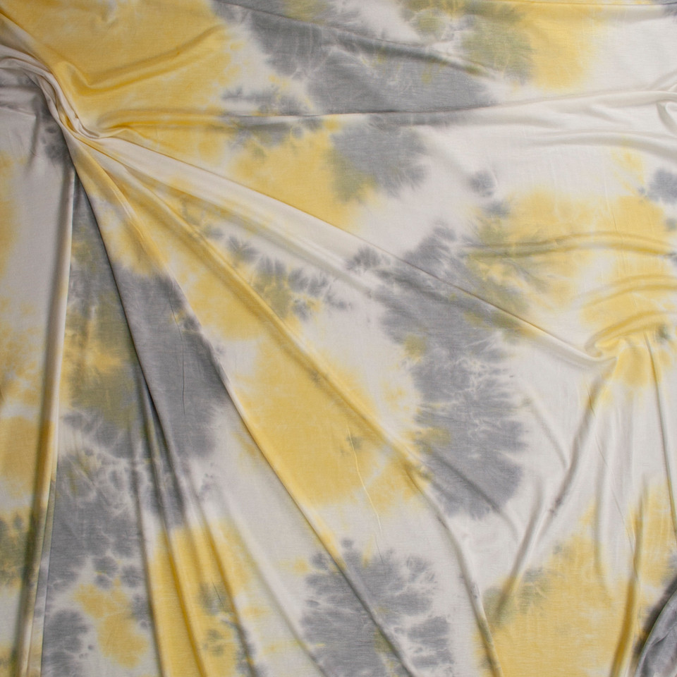 Cali Fabrics Mustard Midweight Stretch Rayon Jersey Fabric by the Yard