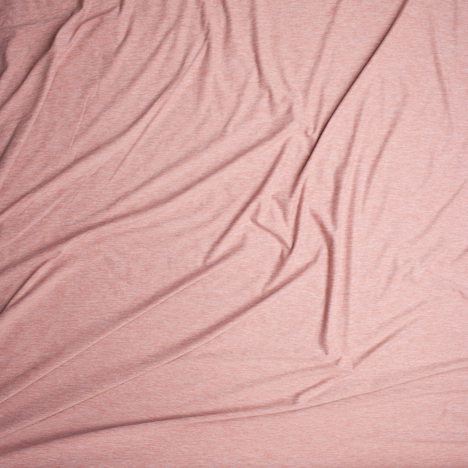 Cali Fabrics Heather Charcoal Grey Stretch Brushed Polyester Jersey