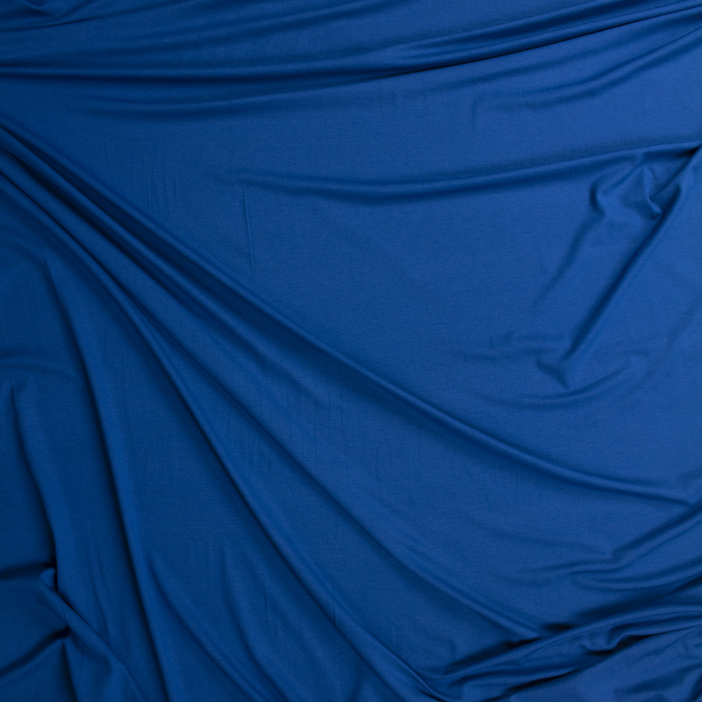 Teal Stretch Designer Rayon/Spandex Jersey Fabric By The Yard - Wide shot