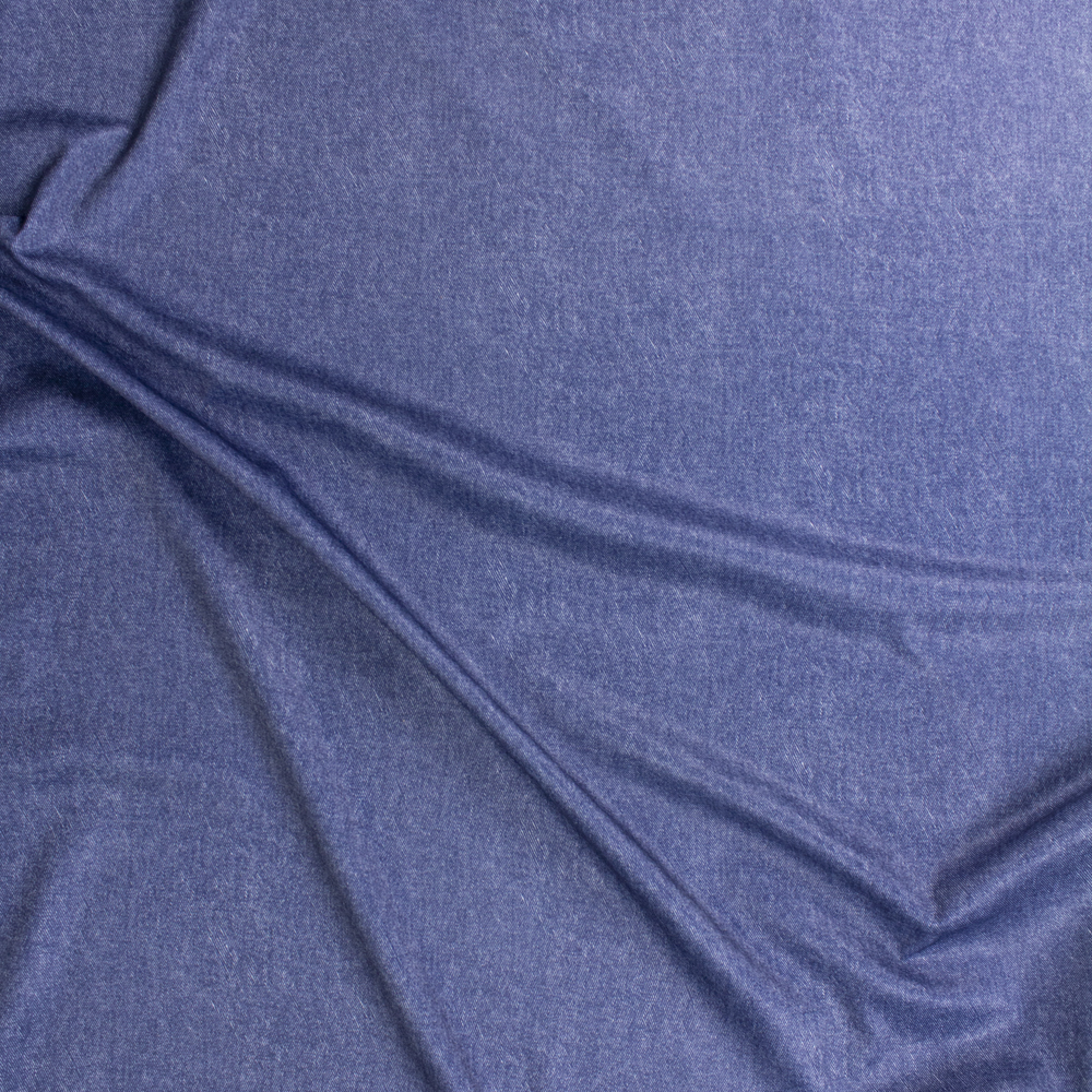 Denim Look Midweight Scuba Knit Fabric By The Yard - Wide shot