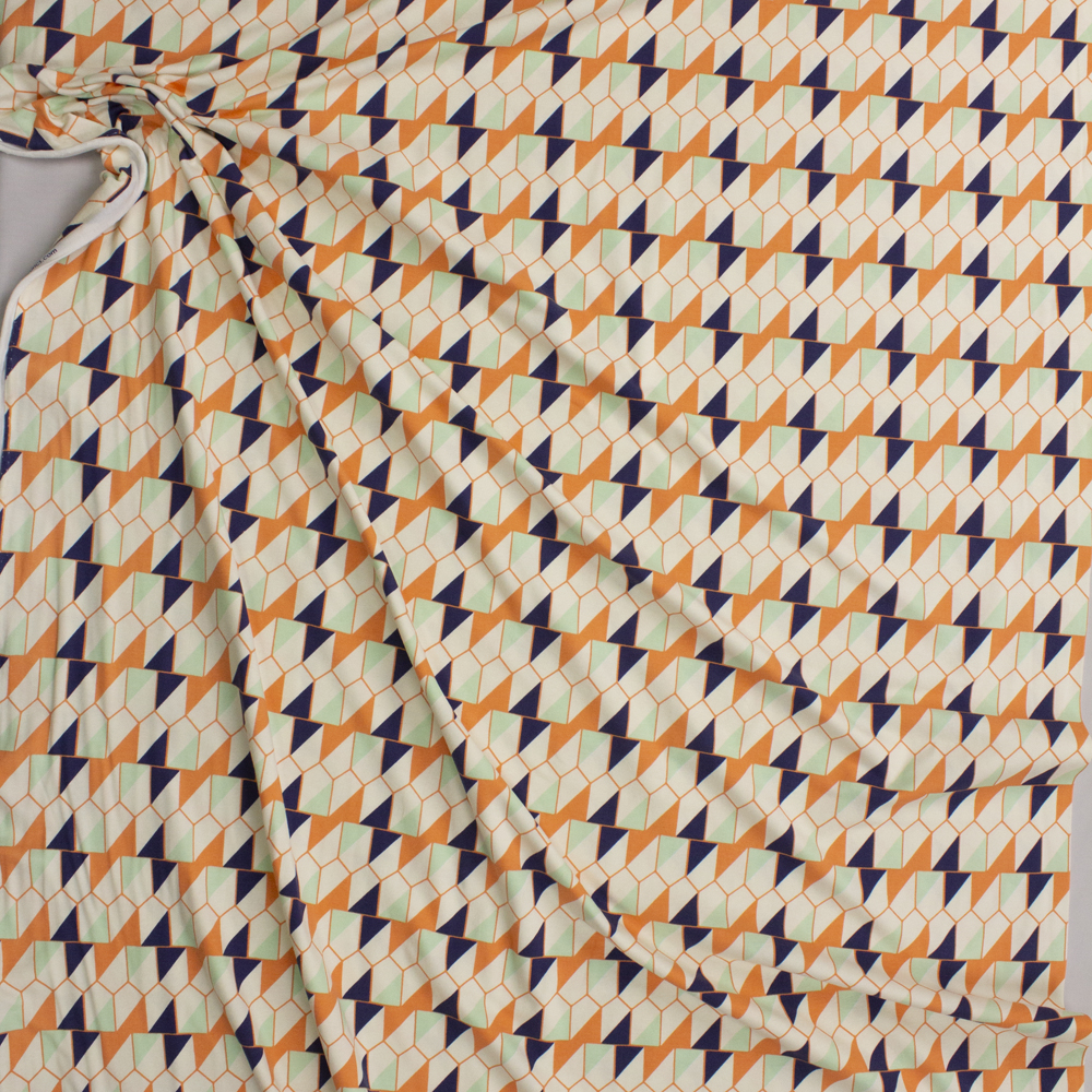 Seed Packet Shadow Cotton/Spandex Knit From ‘Art Gallery Fabrics’ Fabric By The Yard - Wide shot