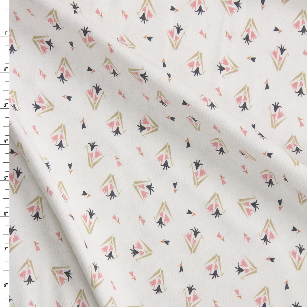 Lilium Expectations Cotton/Spandex Knit From ‘Art Gallery Fabrics’ Fabric By The Yard