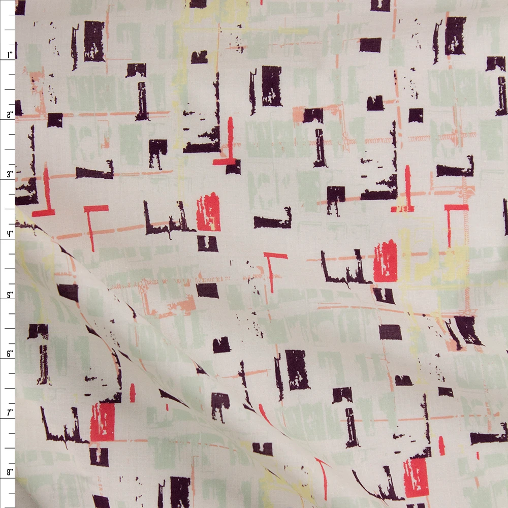 Tuner Tumble Viola Cotton Voile From ‘Art Gallery Fabrics’ Fabric By The Yard