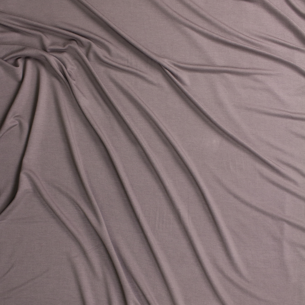 Taupe Lightweight Bamboo French Terry Fabric By The Yard - Wide shot