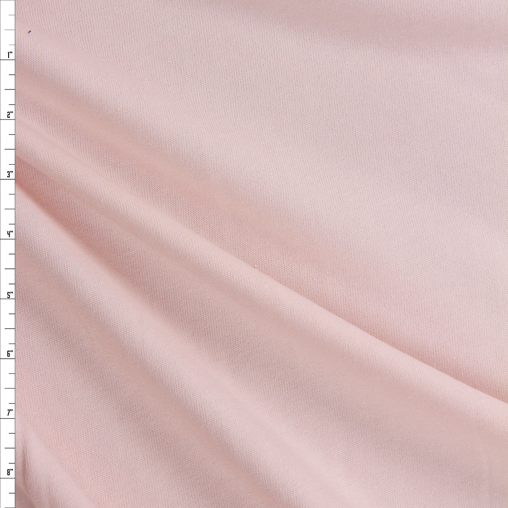 Blush Midweight Extra Wide Poly Sweatshirt Fleece Fabric By The Yard