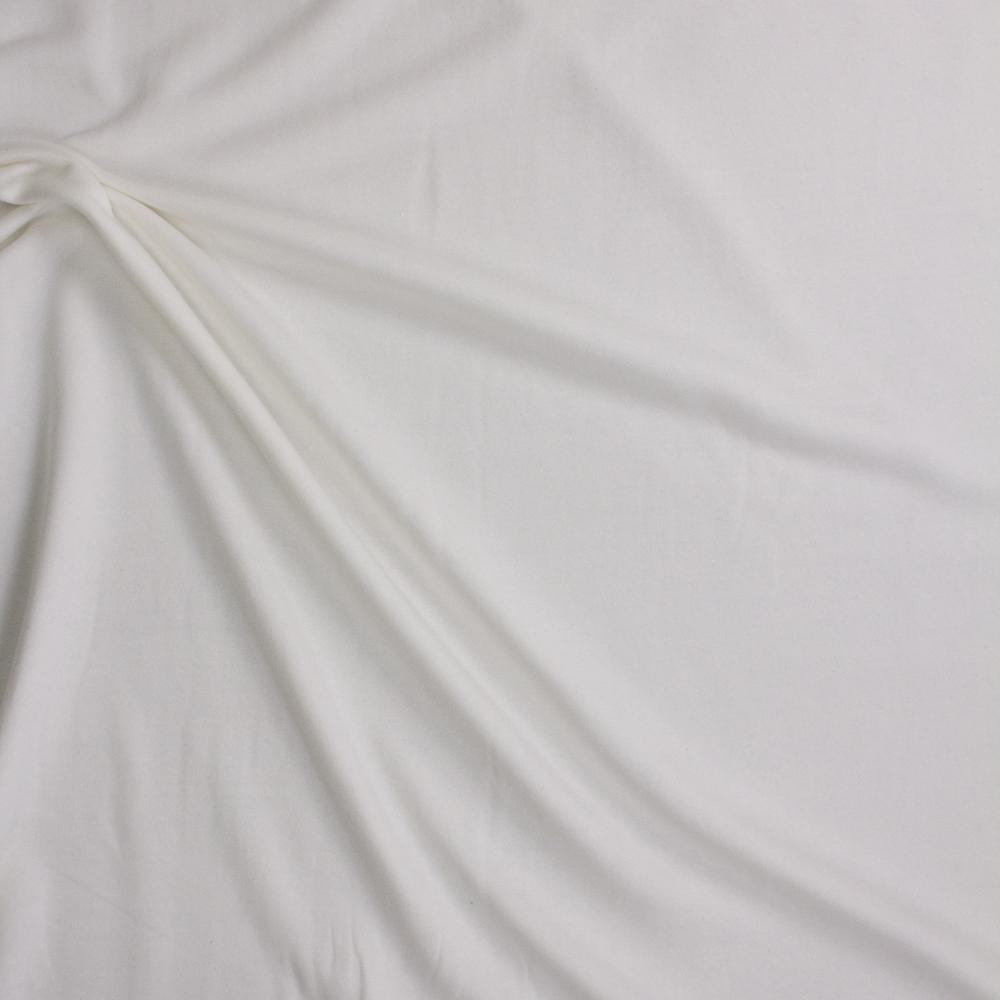 Warm White Midweight Extra Wide Poly Sweatshirt Fleece Fabric By The Yard - Wide shot