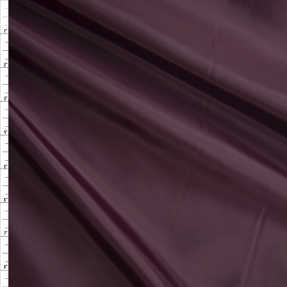 Plum Polyester Lining Fabric By The Yard
