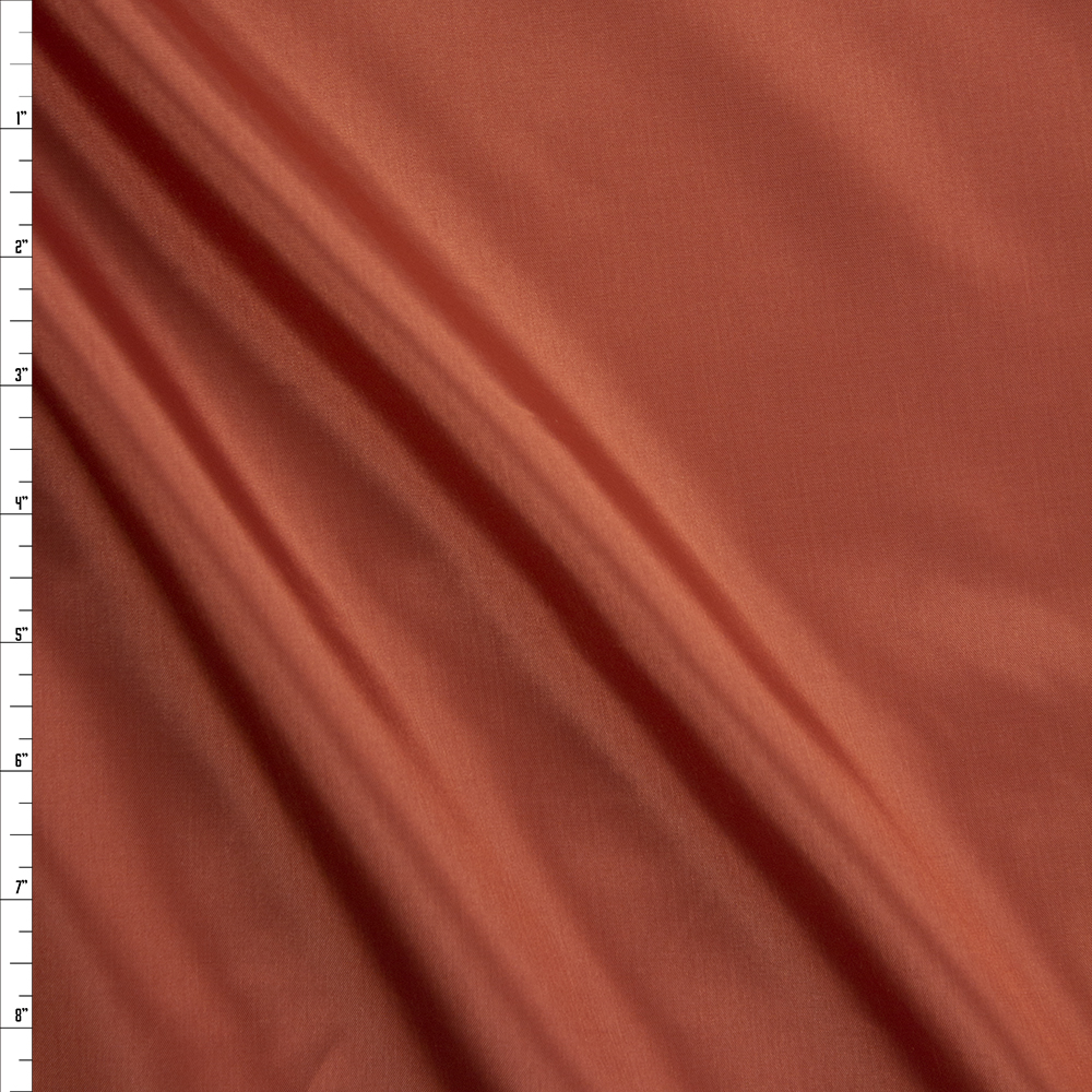 Rust Acetate Lining Fabric By The Yard