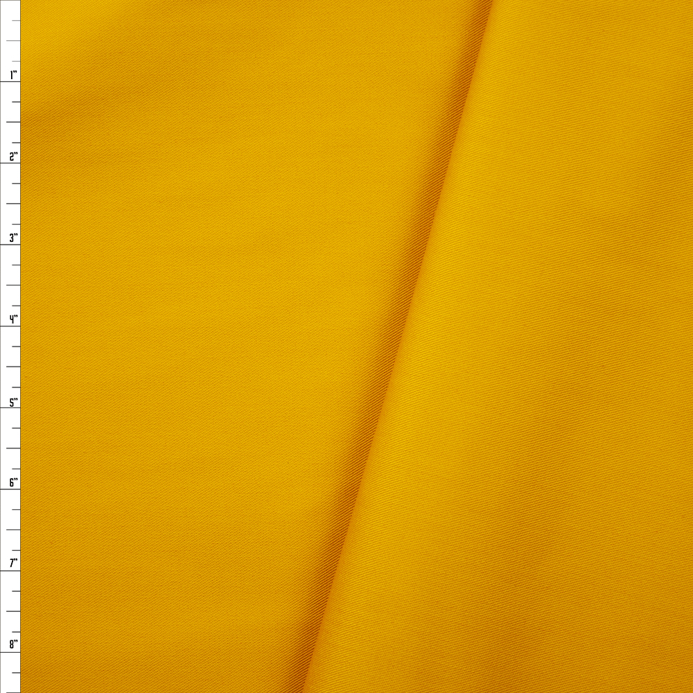 Goldenrod Poly/Cotton Midweight Twill Fabric By The Yard