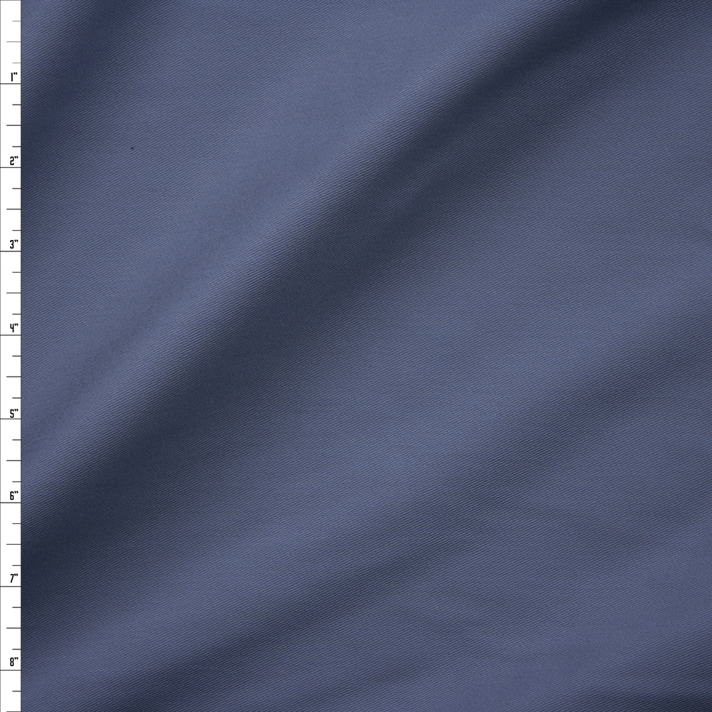 Slate Brushed Cotton Twill Fabric By The Yard