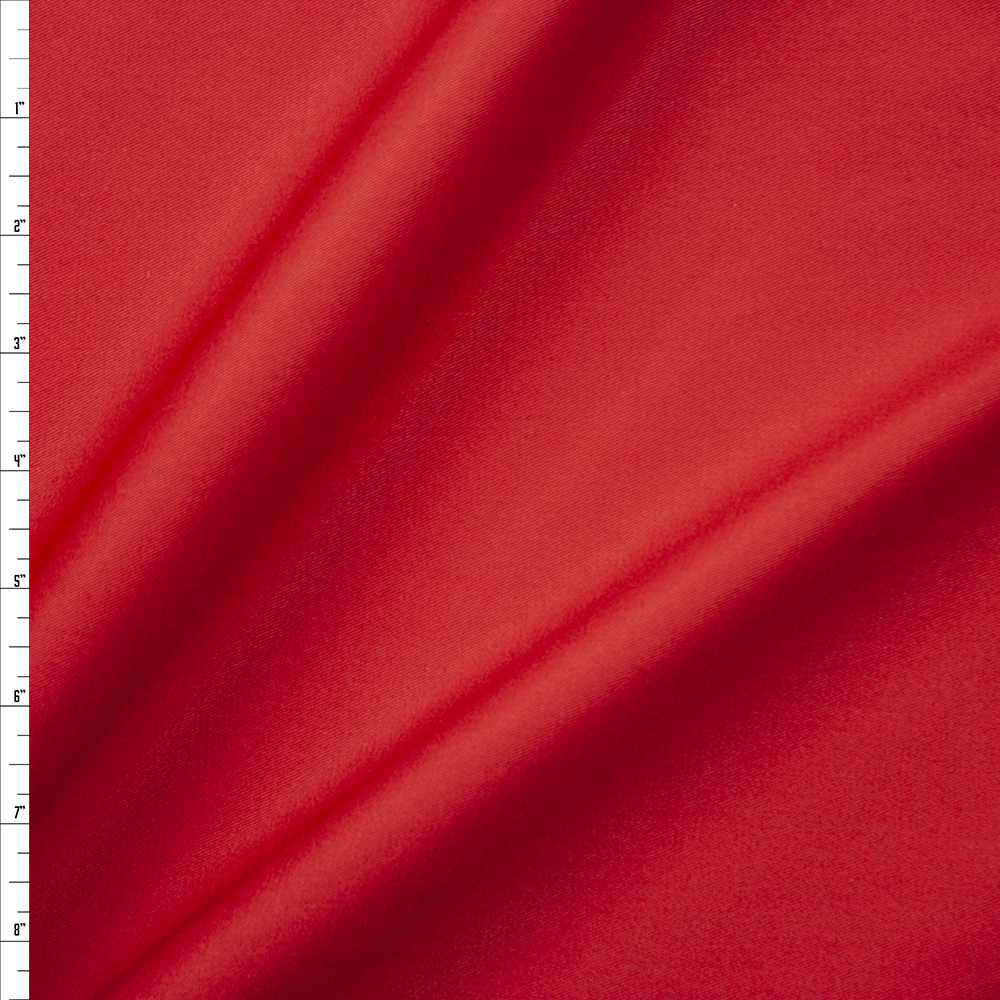 Red Cotton Twill Fabric By The Yard
