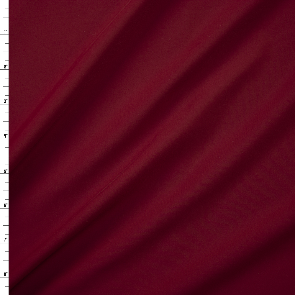 Burgundy Designer Midweight Nylon/Spandex Fabric By The Yard