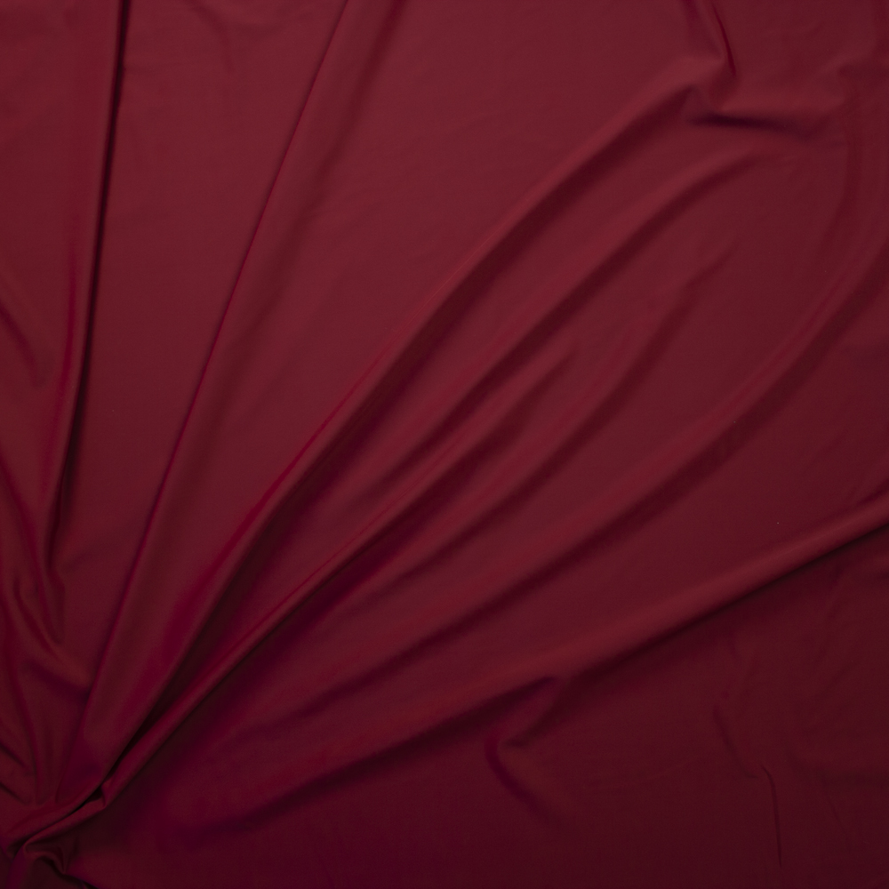 Burgundy Designer Midweight Nylon/Spandex Fabric By The Yard - Wide shot