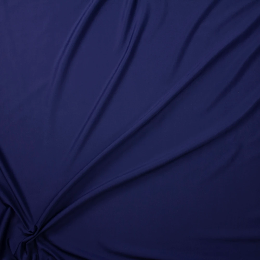 Navy Blue Designer Scuba Solid Fabric By The Yard - Wide shot
