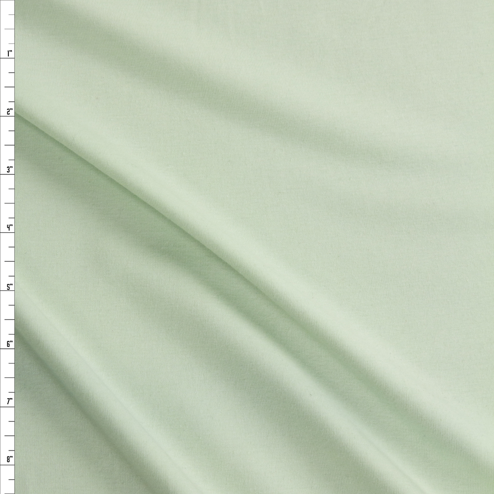 Mint Green Midweight Rayon Micro Rib Fabric By The Yard