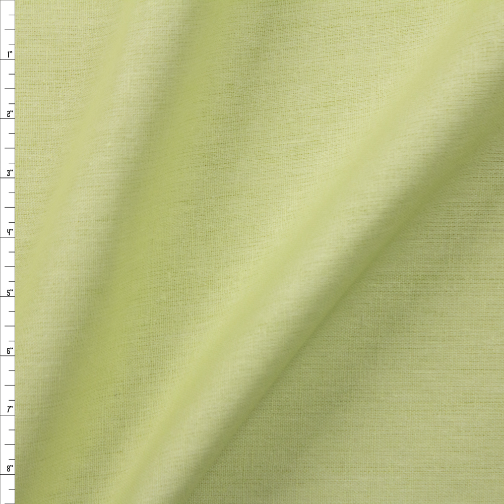 Mint Designer Midweight Linen Fabric By The Yard