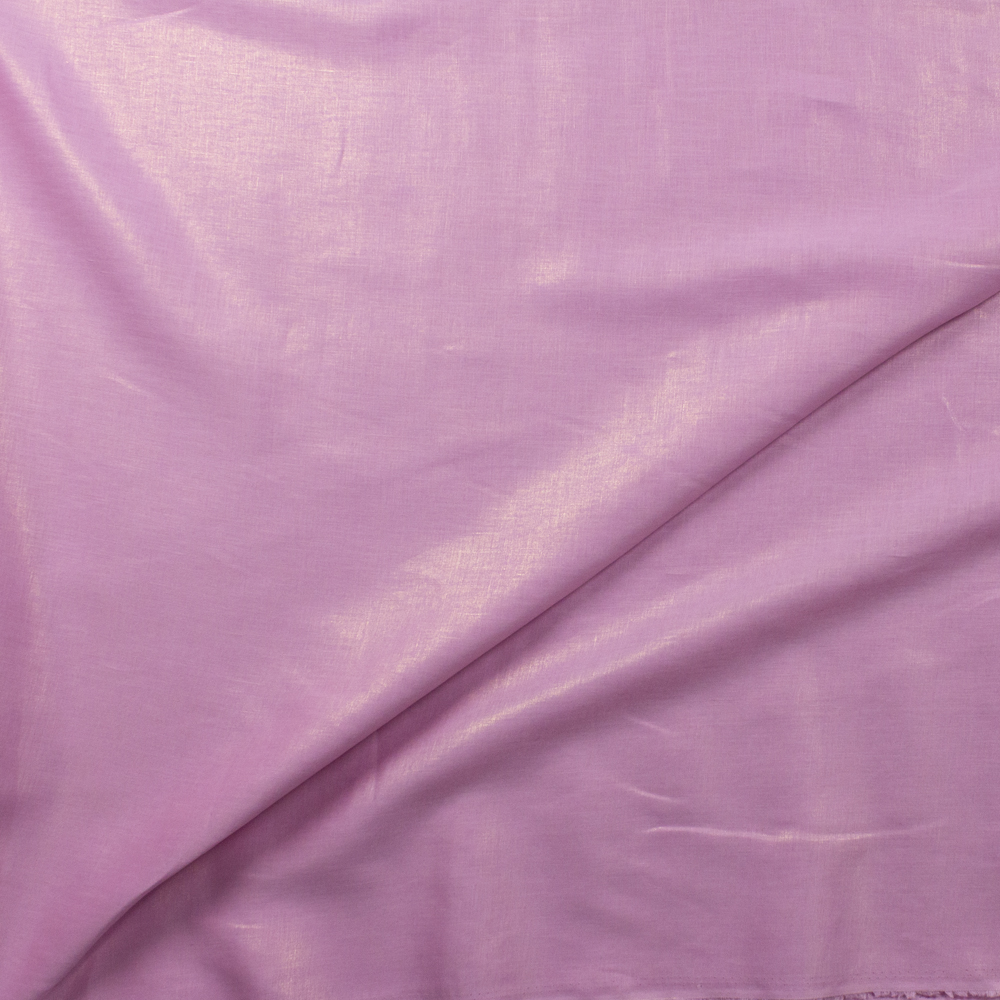 Sparkling Gold on Pink Designer Linen Fabric By The Yard - Wide shot