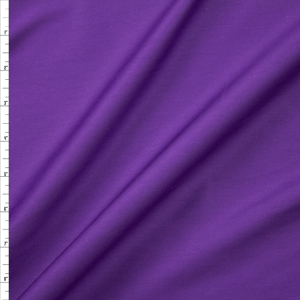 Purple Shirting Weight Cotton Sateen Fabric By The Yard