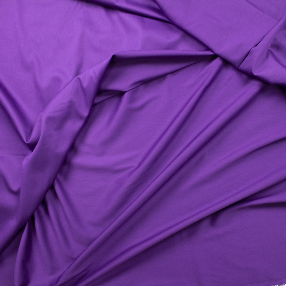 Purple Shirting Weight Cotton Sateen Fabric By The Yard - Wide shot