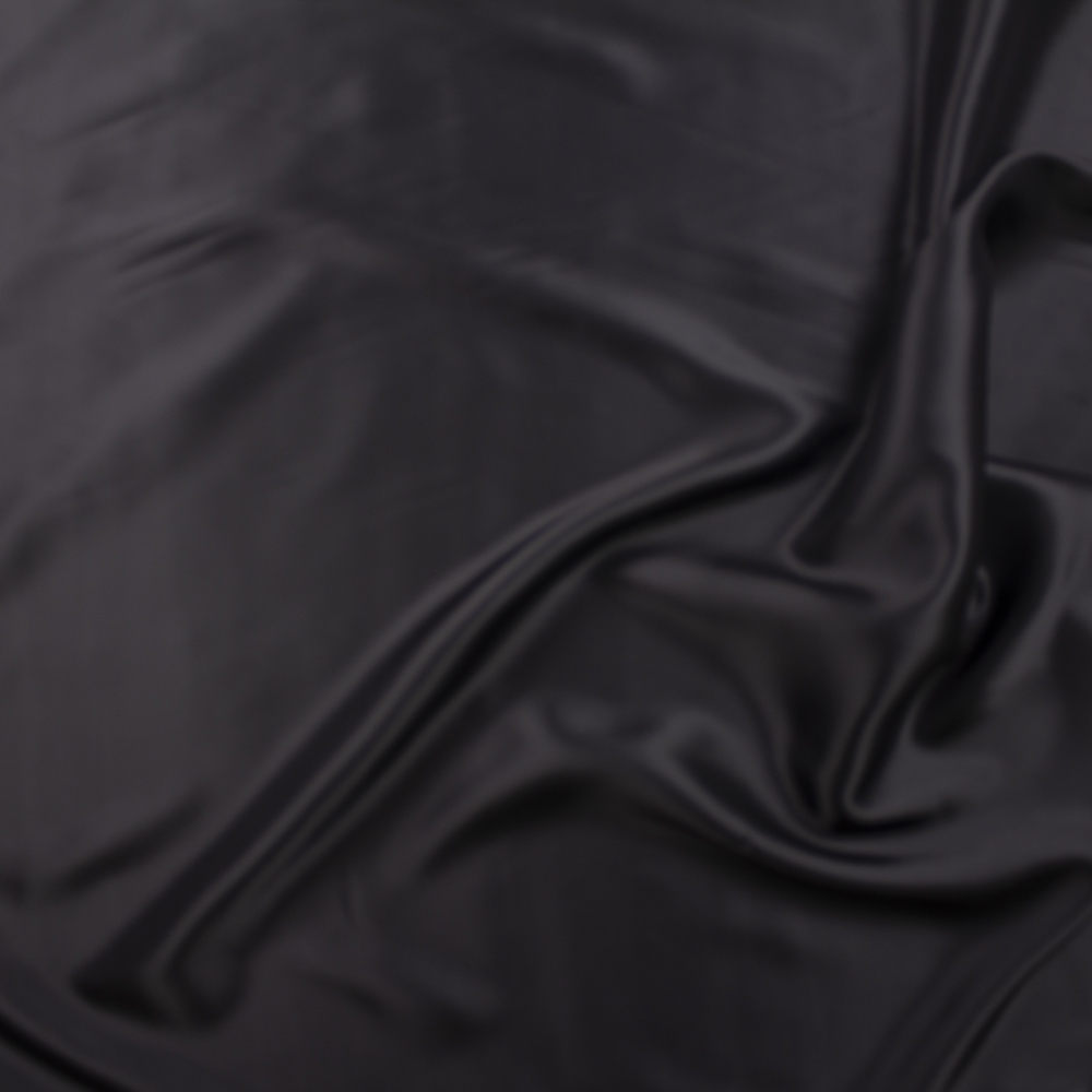 Black Designer Rayon Lining Fabric By The Yard - Wide shot