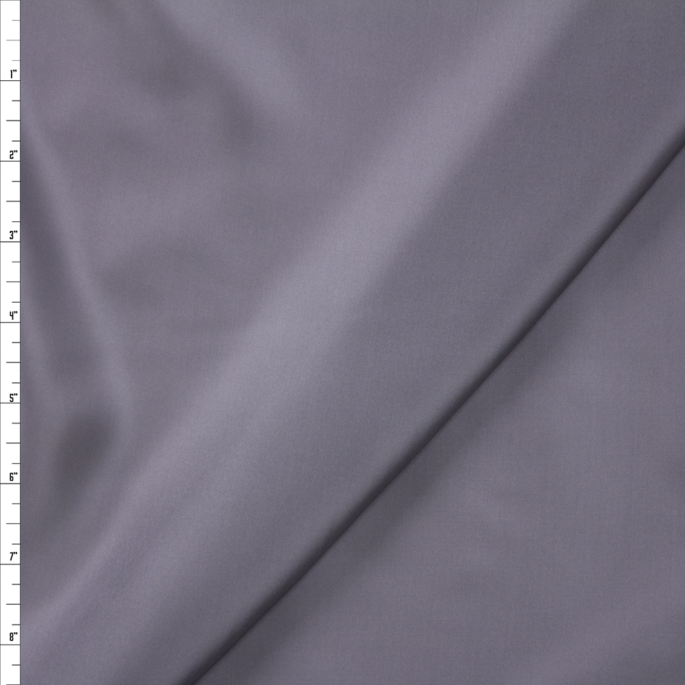 Steel Grey Designer Rayon Lining Fabric By The Yard
