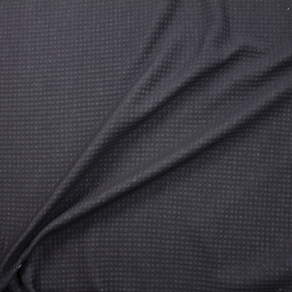 Black Quilted Circles Quilted Cotton Gauze Fabric By The Yard - Wide shot