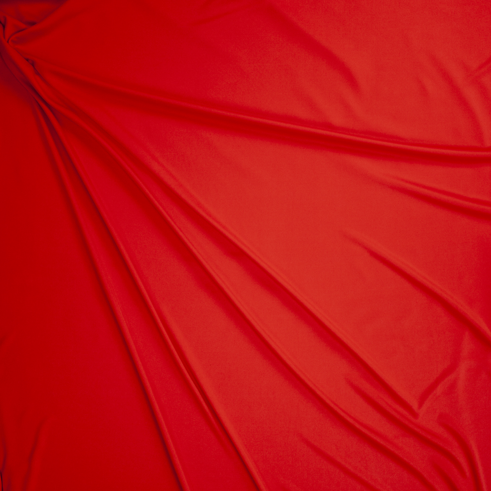 Red Moisture Wicking Designer Athletic Knit Fabric By The Yard - Wide shot
