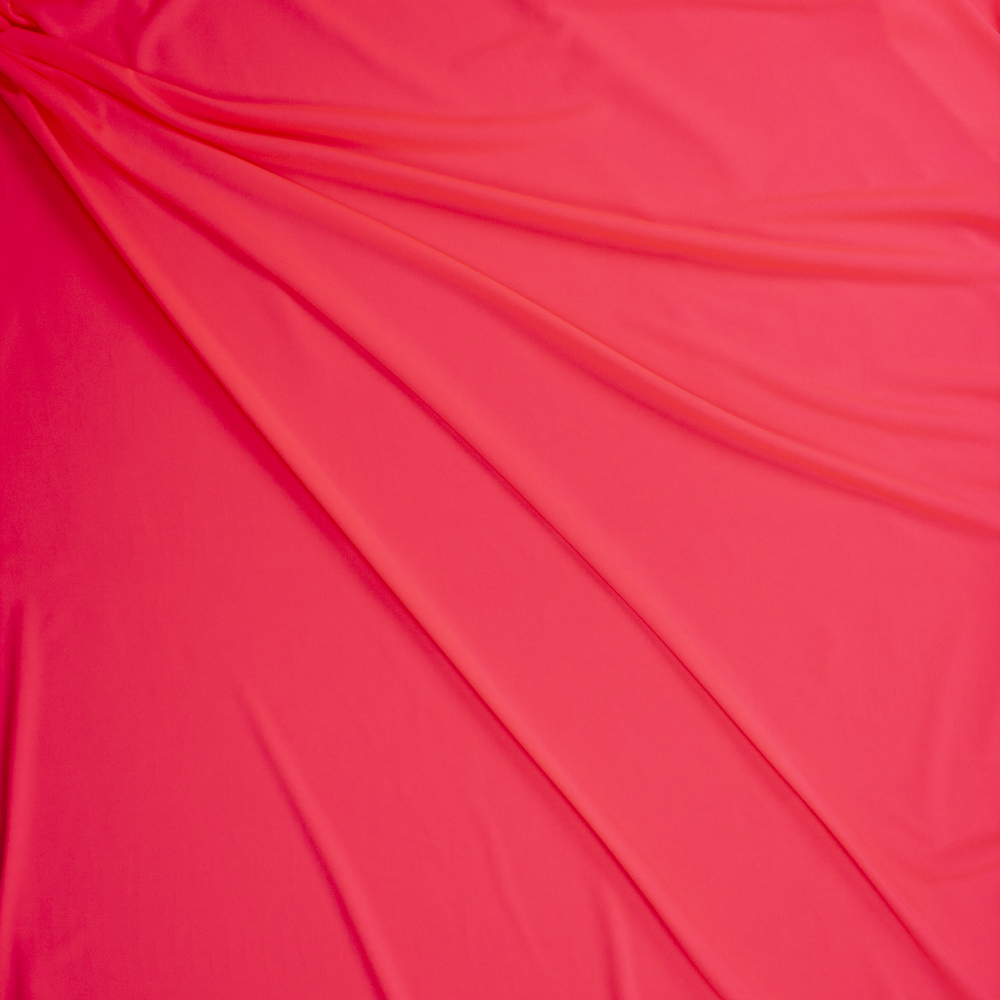 Neon Pink Moisture Wicking Designer Athletic Knit Fabric By The Yard - Wide shot