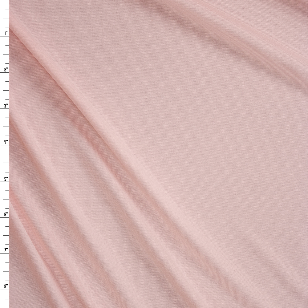 Blush Moisture Wicking Designer Athletic Knit Fabric By The Yard
