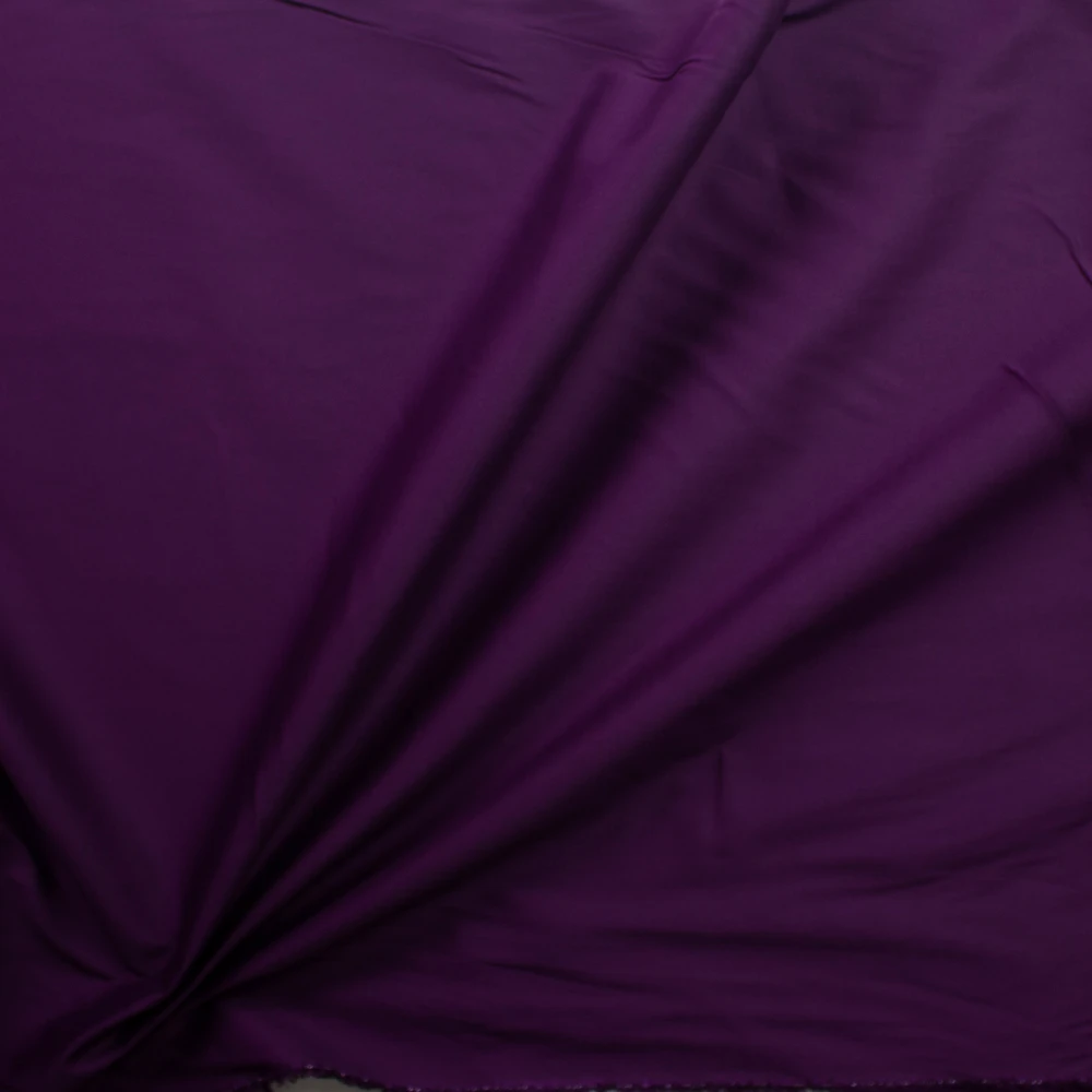 Plum Stretch Cotton Broadcloth Fabric By The Yard - Wide shot