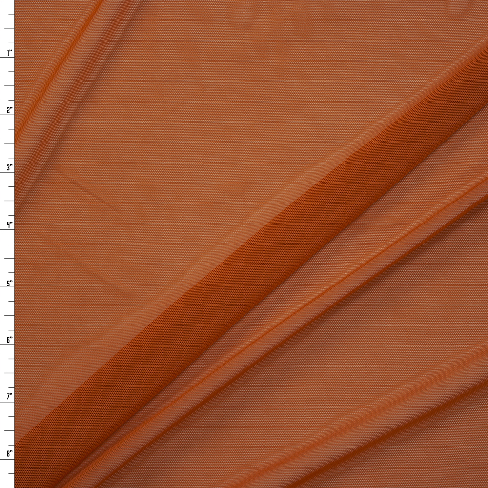 Caramel Designer Power Mesh Fabric By The Yard