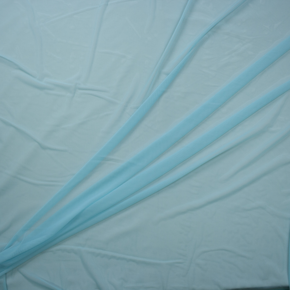 Aqua Designer Power Mesh Fabric By The Yard - Wide shot