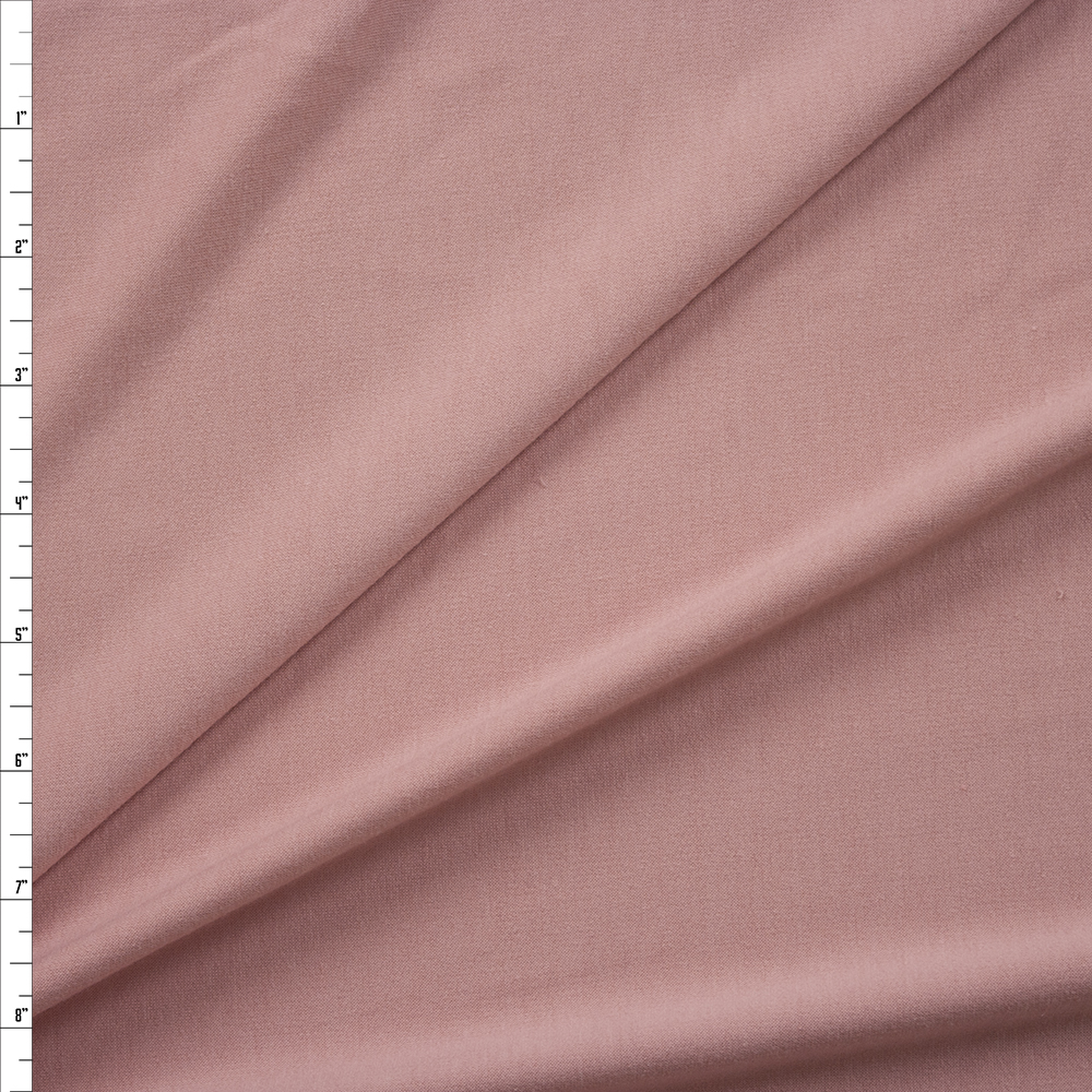 Light Pink Soft Designer French Terry Fabric By The Yard