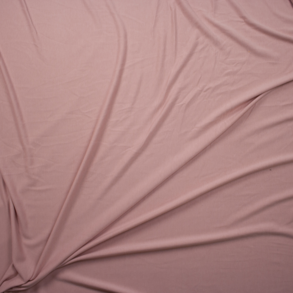 Light Pink Soft Designer French Terry Fabric By The Yard - Wide shot