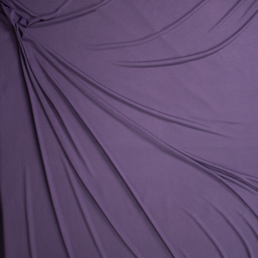 Dusty Plum Lightweight Modal Jersey Fabric By The Yard - Wide shot