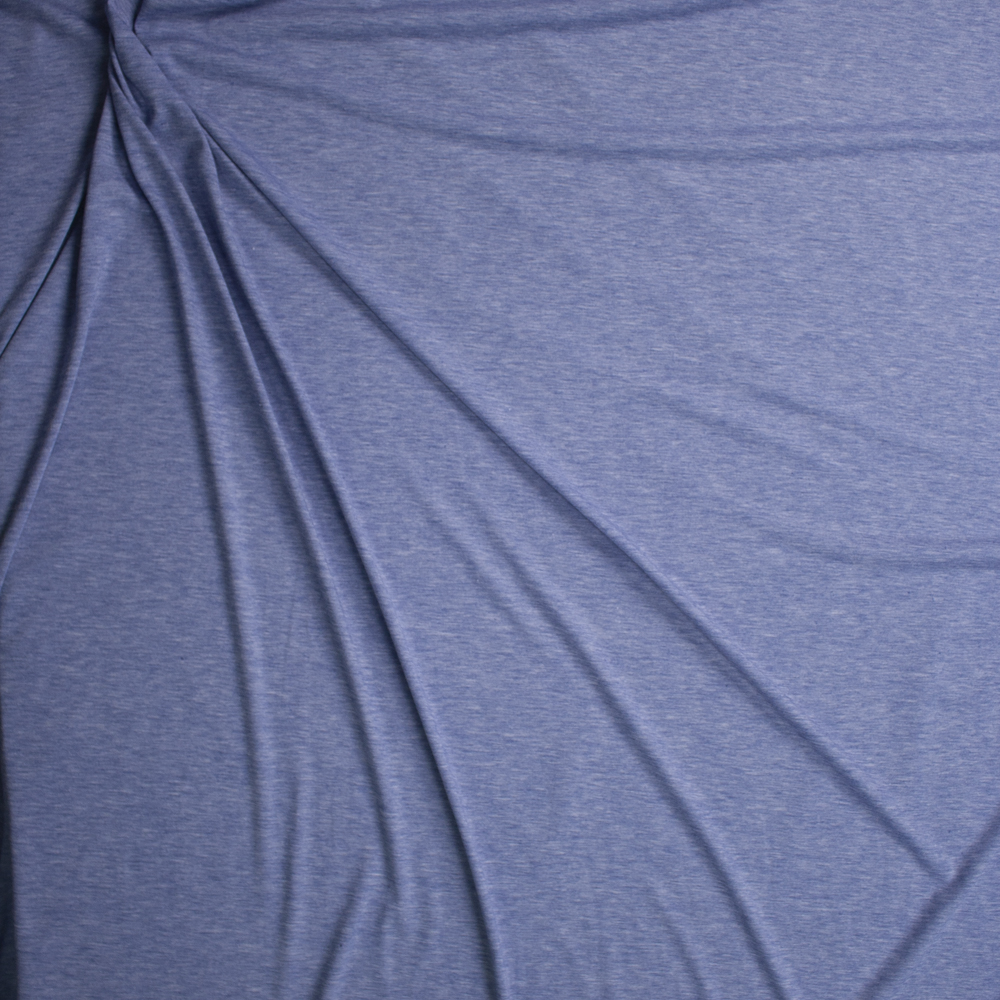 Light Blue Heather Light Midweight Jersey Knit Fabric By The Yard - Wide shot