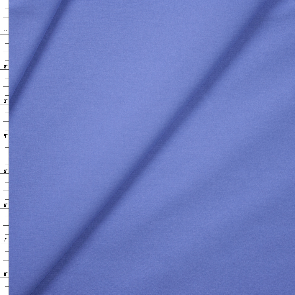 Sky Blue Designer Stretch Midweight Poplin Fabric By The Yard