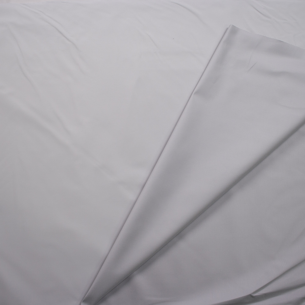 Light Grey Waxed Stretch Cotton Twill Fabric By The Yard - Wide shot