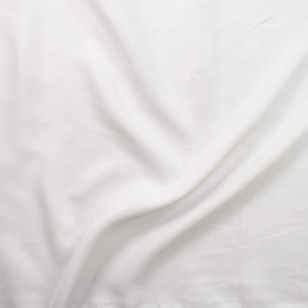 Crisp White Lightweight Linen Fabric By The Yard - Wide shot