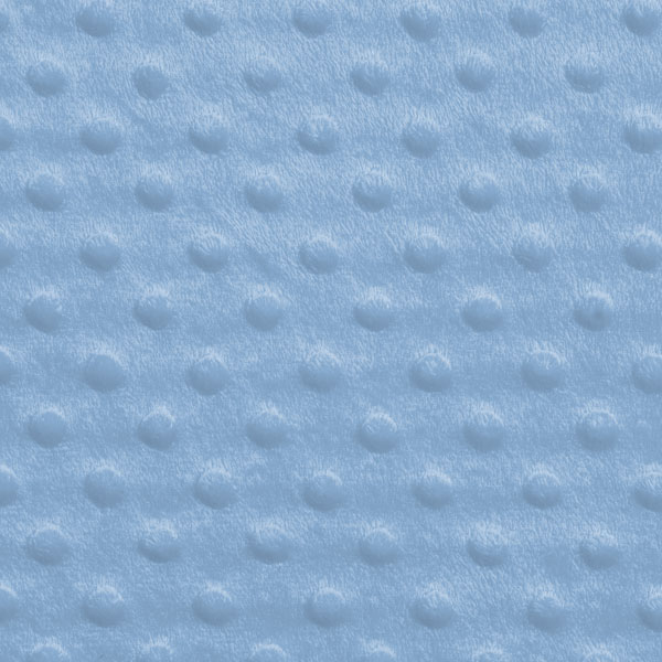 Sky Blue Minky Dot Faux Fur Fabric