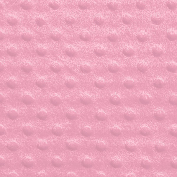 Pink Minky Dot Faux Fur Fabric