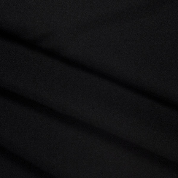 Black Polyester Poplin Fabric