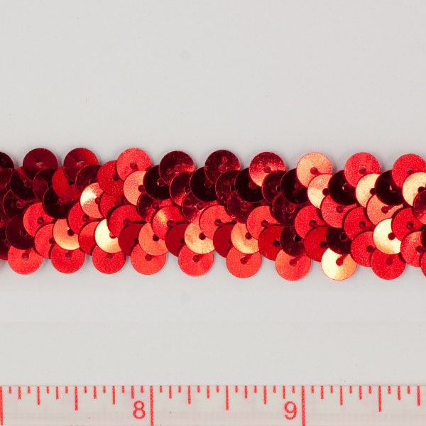 Red .75" Sequin Trims