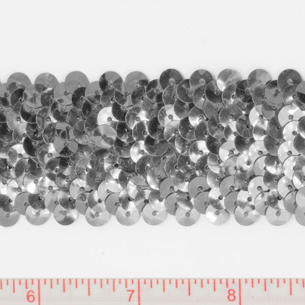 Silver 1.5" Sequin Trim