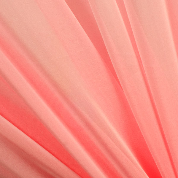 Coral Two-Tone Chiffon